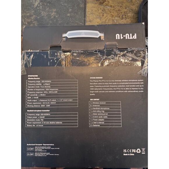 Phenyx Pro PTU-1U True Diversity Wireless Microphone System w 1000 Chanels - Picture 2 of 6